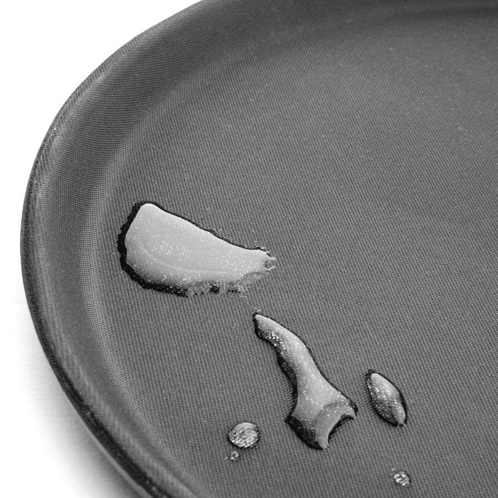 Olympia Kristallon Polypropylene Round Non-Slip Tray Black 356mm Olympia
