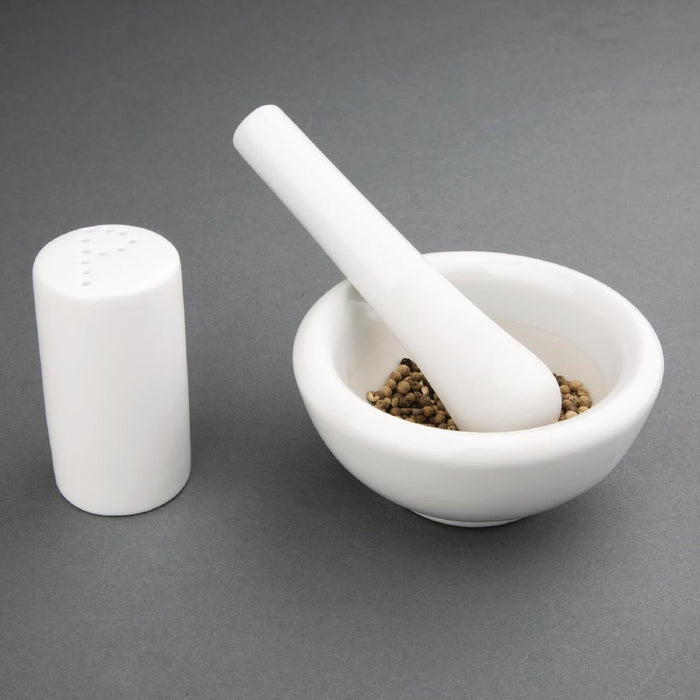 Vogue Porcelain Pestle and Mortar Vogue