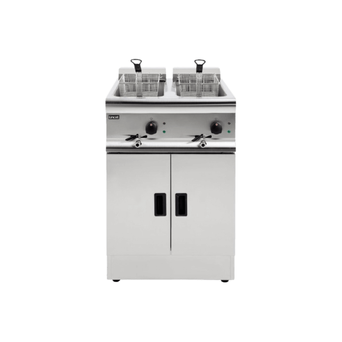 LINCAT Twin Tank Twin Basket Free Standing Electric Fryer J18