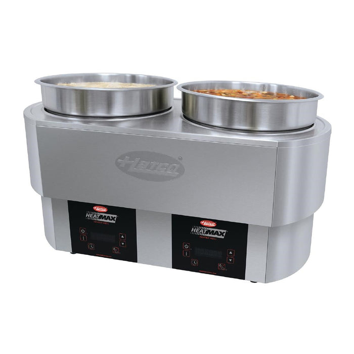 Hatco Heatmax 2x 10Ltr Round 2x10Ltr Heated Well Counter Top Double Well RHW2-2 Hatco