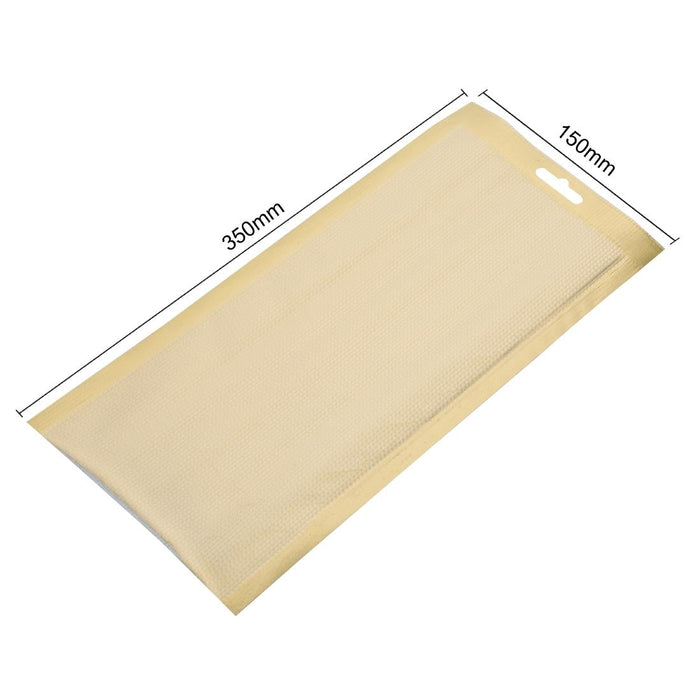 Vogue Gold Embossed Vacuum Pouches 150x350mm (100 Pack) Vogue