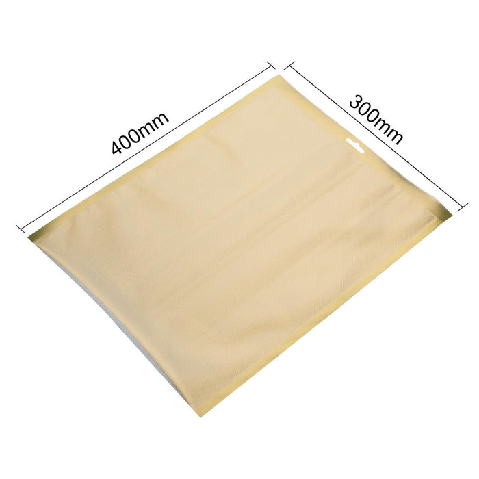 Vogue Gold Embossed Vacuum Pouches 300x400mm (100 Pack) Vogue