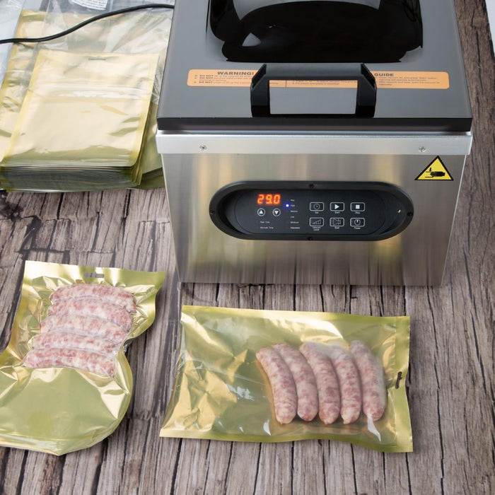 Vogue Gold Chamber Vacuum Pouches 250x350mm (100 Pack) Vogue