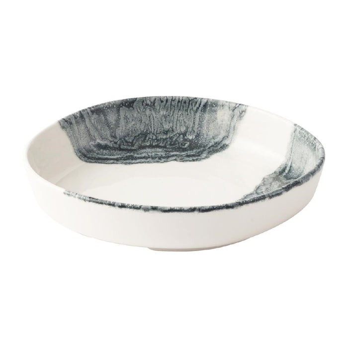 Churchill Tide Black Organic Walled Bowls 230mm (6 Pack) Churchill Super Vitrified