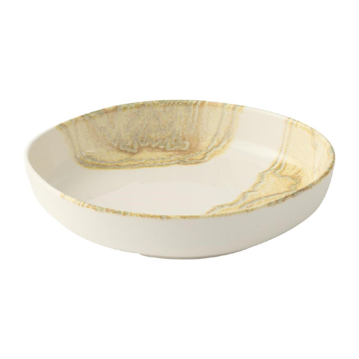 Churchill Tide Gold Organic Walled Bowls 230mm (6 Pack) Churchill Super Vitrified