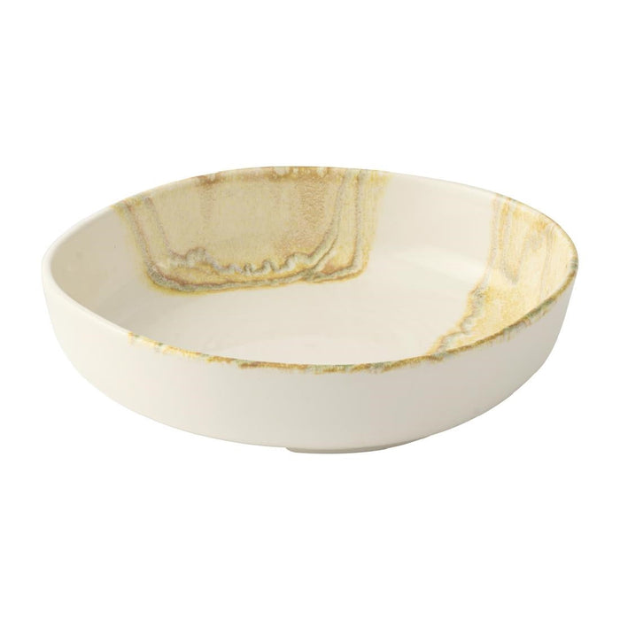 Churchill Tide Gold Organic Walled Bowls 200mm (6 Pack) Churchill Super Vitrified