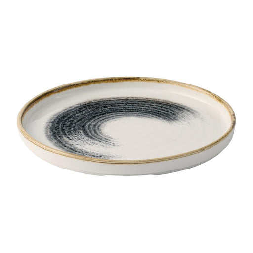 Churchill Homespun Accents Black Walled Plates 217mm (6 Pack) Churchill Super Vitrified