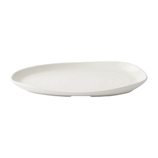 Churchill Envisage Natural White Organic Oblong Plates 260x150mm (6 Pack) Churchill Super Vitrified