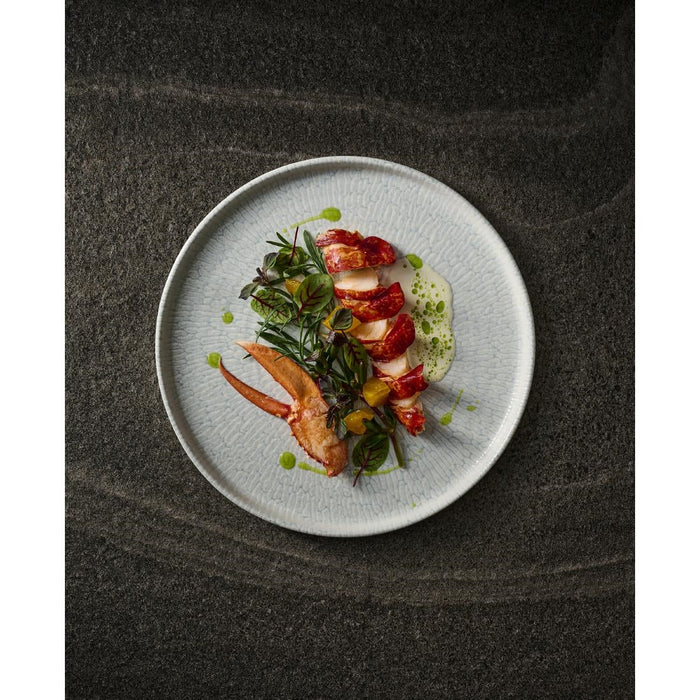 Churchill Delta Grey Walled Plates 210mm (6 Pack) Churchill Super Vitrified