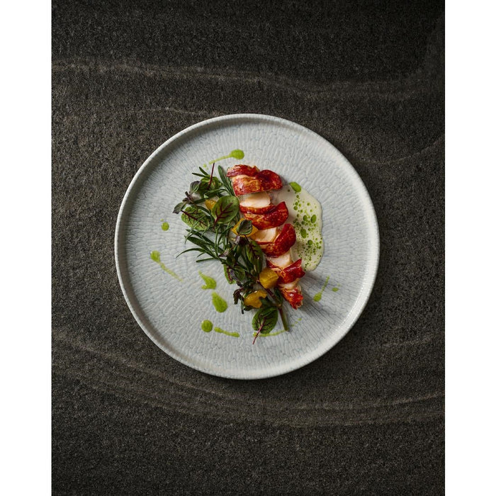 Churchill Delta Grey Walled Plates 210mm (6 Pack) Churchill Super Vitrified