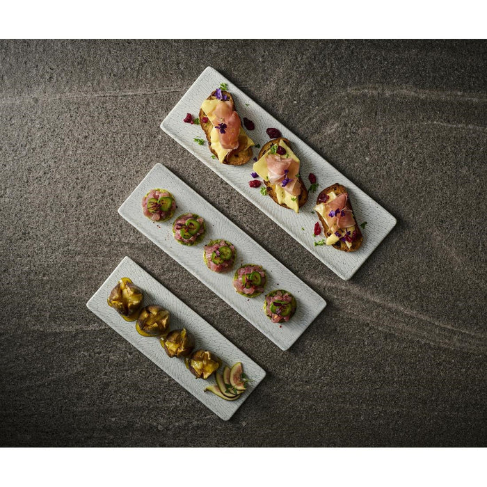 Churchill Delta Grey Tasting Trays 313x106mm (6 Pack) Churchill Super Vitrified