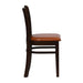 Turin Dining Table with 4 Manhattan Chairs in Dark Walnut with Bison Tan Everyday