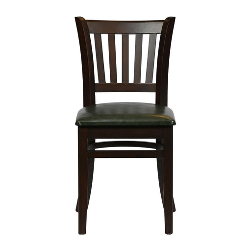 Turin Dining Table with 4 Manhattan Chairs in Dark Walnut with Bison Cedar Everyday