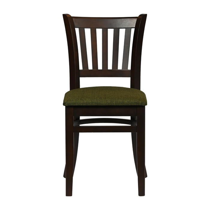 Turin Dining Tables with 4 Manhattan Chairs in Dark Walnut with Shetland Forest Everyday