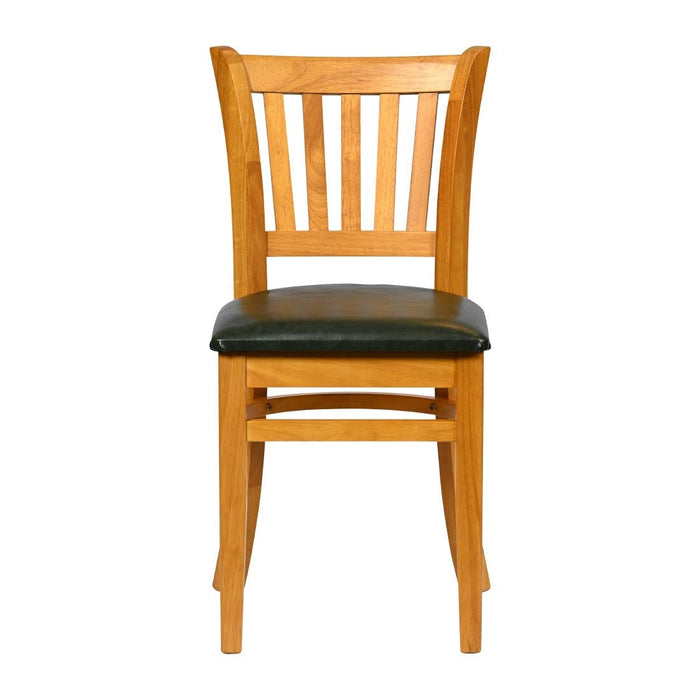 Turin Dining Table with 4 Manhattan Chairs in Soft Oak with Bison Cedar Everyday