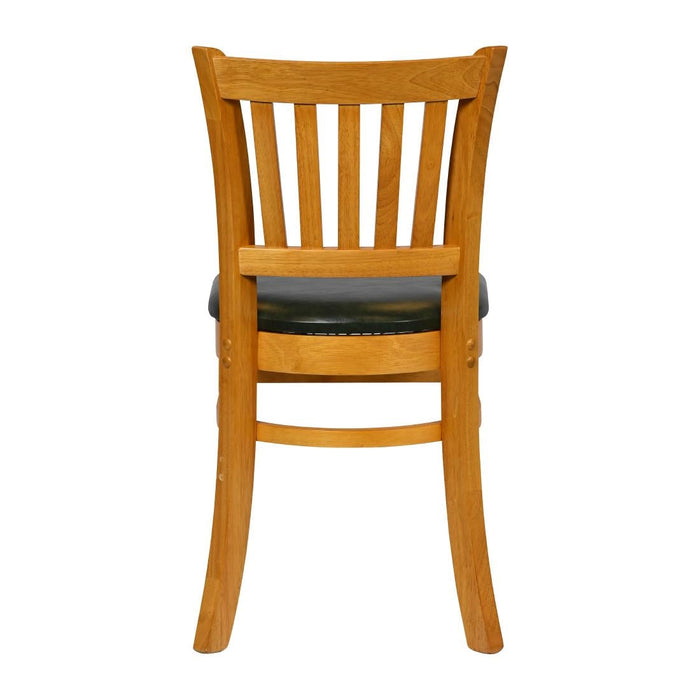 Turin Dining Table with 4 Manhattan Chairs in Soft Oak with Bison Cedar Everyday