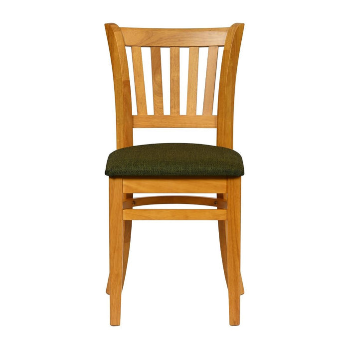 Turin Dining Table with 4 Manhattan Chairs in Soft Oak with Shetland Forest Everyday