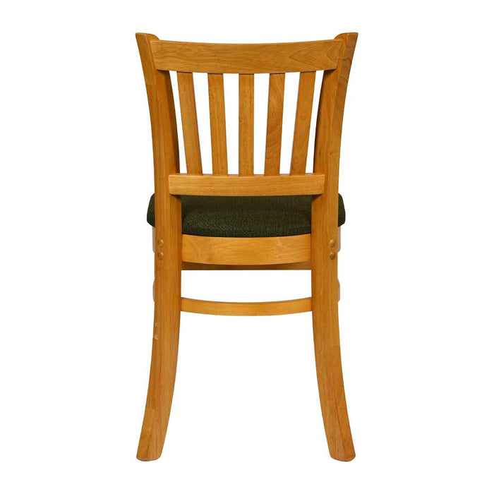 Turin Dining Table with 4 Manhattan Chairs in Soft Oak with Shetland Forest Everyday