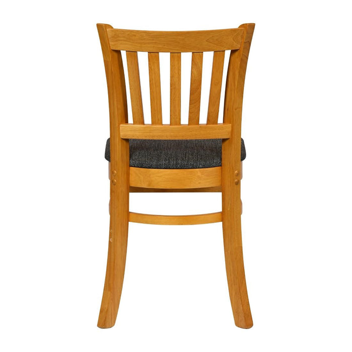 Turin Dining Table with 4 Manhattan Chairs in Soft Oak with Shetland Smoke Everyday