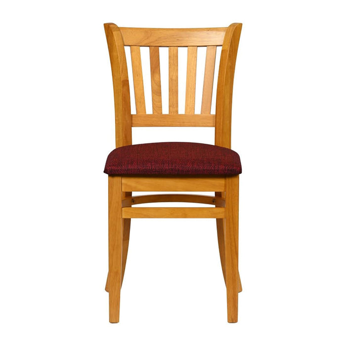 Turin Dining Table with 4 Manhattan Dining Chairs Soft Oak with Shetland Scarlett Everyday