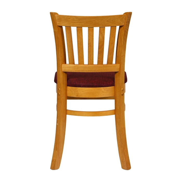 Turin Dining Table with 4 Manhattan Dining Chairs Soft Oak with Shetland Scarlett Everyday