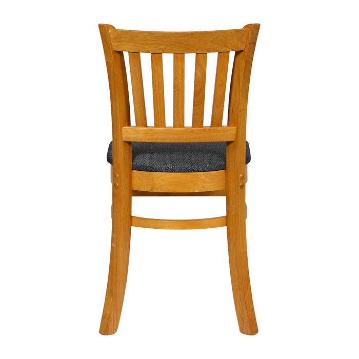 Turin Dining Table with 4 Manhattan Chairs in Soft Oak with Shetland Sea Everyday