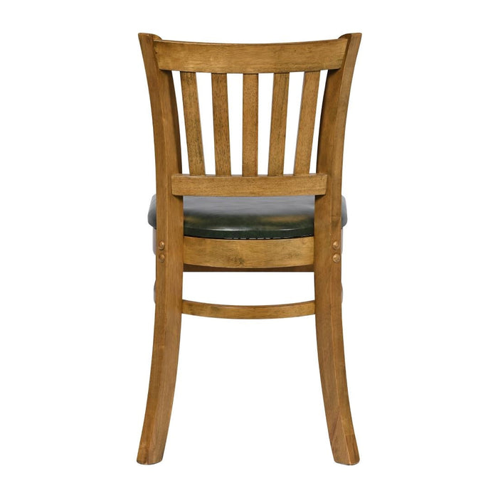 Turin Dining Table with 4 Manhattan Dining Chairs Weathered Oak with Bison Cedar Everyday