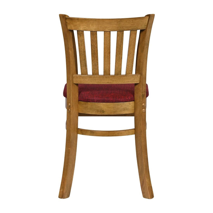 Turin Dining Table with 4 Manhattan Chairs Weathered Oak with Shetland Scarlett Everyday