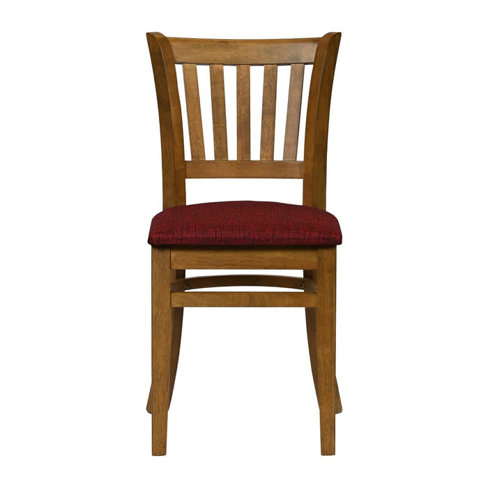 Turin Dining Table with 4 Manhattan Chairs Weathered Oak with Shetland Scarlett Everyday