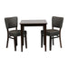 Table: 740(H)x 700(W)x700(D)mm. 2x Chairs: 820(H)x400(W)x470(D)mm