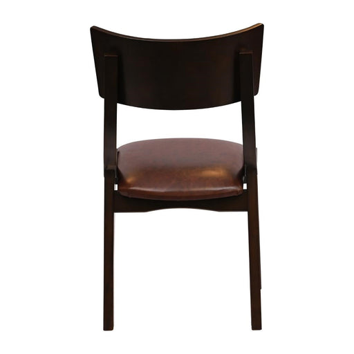 Chelsea Dining Chairs in Dark Walnut with Bison Espresso Seats (6 Pack) Everyday