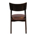 Chelsea Dining Chairs in Dark Walnut with Bison Espresso Seats (6 Pack) Everyday