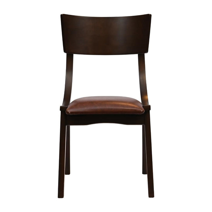 Chelsea Dining Chairs in Dark Walnut with Bison Espresso Seats (6 Pack) Everyday