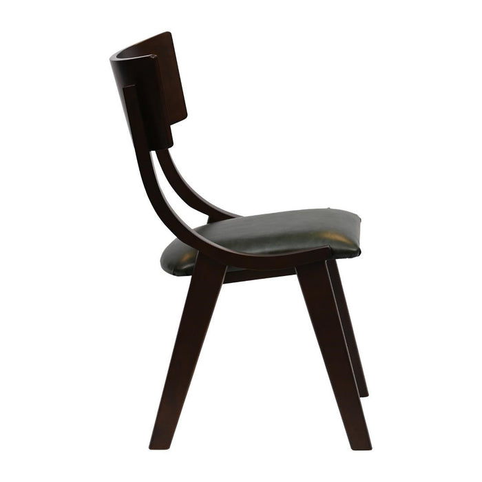 Chelsea Dining Chairs in Dark Walnut with Bison Cedar Seats (6 Pack) Everyday