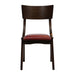 Chelsea Dining Chairs in Dark Walnut with Bison Bordeaux Seats (6 Pack) Everyday