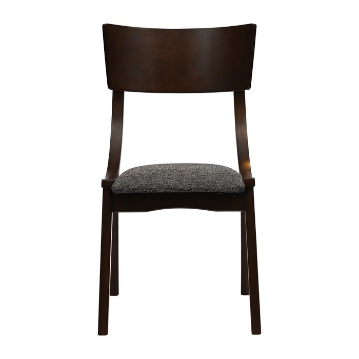 Chelsea Dining Chairs in Dark Walnut with Shetland Smoke Seats (6 Pack) Everyday