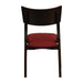 Chelsea Dining Chairs in Dark Walnut with Shetland Scarlett Seats (6 Pack) Everyday