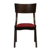 Chelsea Dining Chairs in Dark Walnut with Shetland Scarlett Seats (6 Pack) Everyday