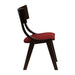 Chelsea Dining Chairs in Dark Walnut with Shetland Scarlett Seats (6 Pack) Everyday