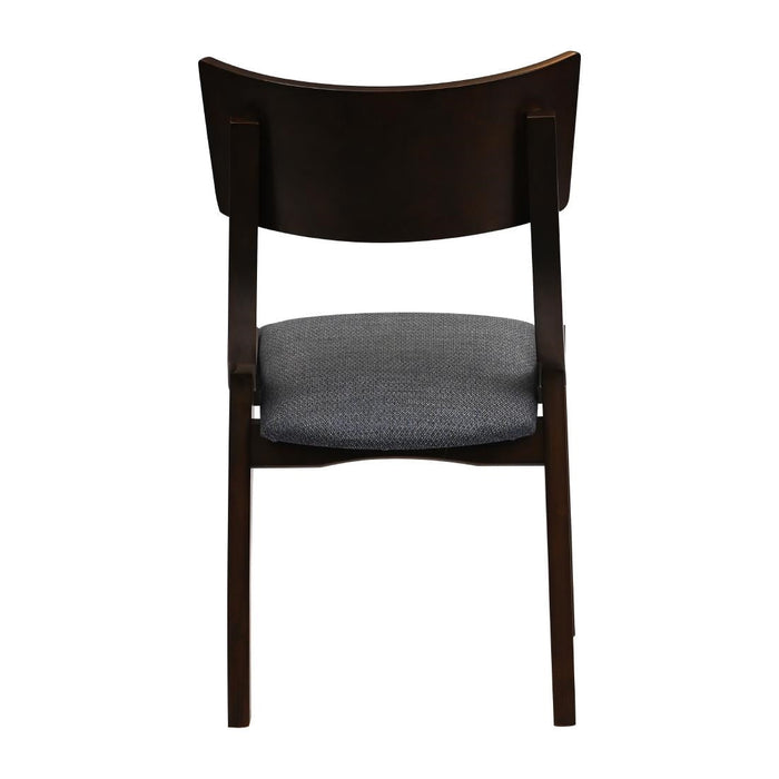 Chelsea Dining Chairs in Dark Walnut with Shetland Sea Seats (6 Pack) Everyday