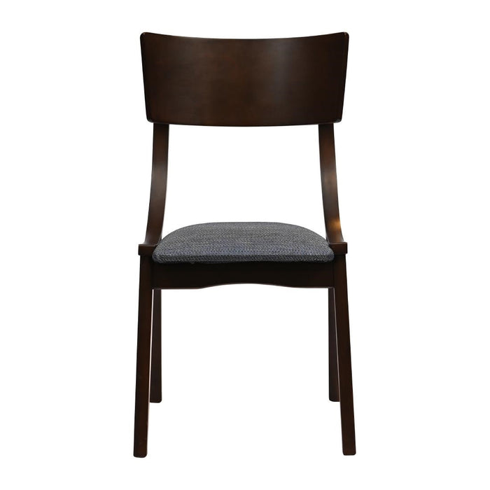 Chelsea Dining Chairs in Dark Walnut with Shetland Sea Seats (6 Pack) Everyday