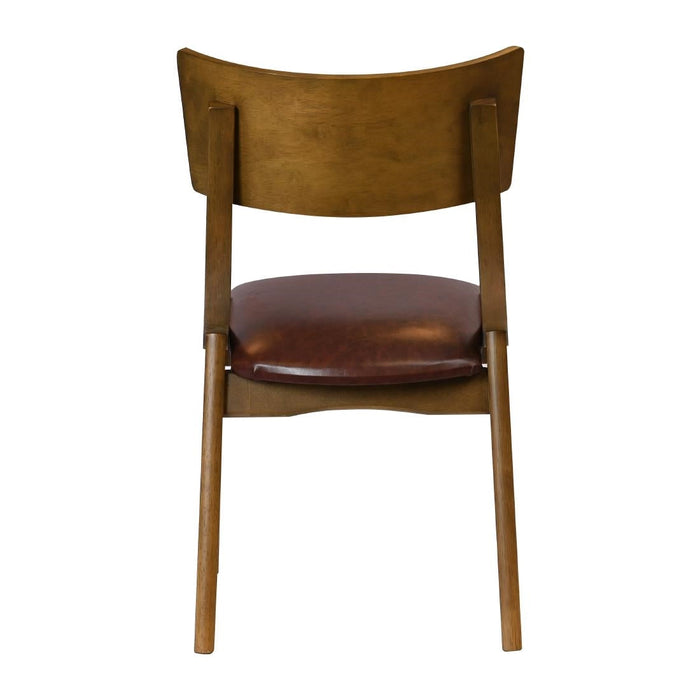 Chelsea Dining Chairs in Weathered Oak with Bison Espresso Seats (6 Pack) Everyday