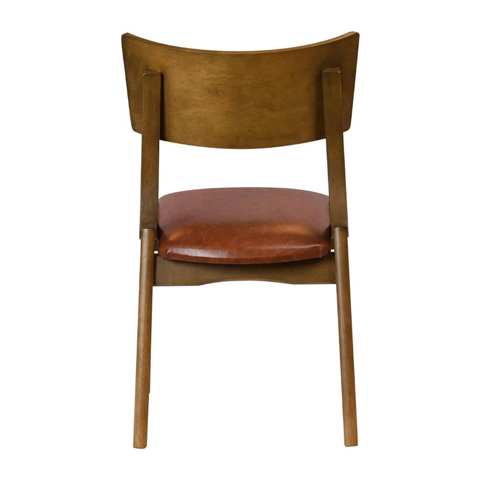 Chelsea Dining Chairs in Weathered Oak with Bison Tan Seats (6 Pack) Everyday