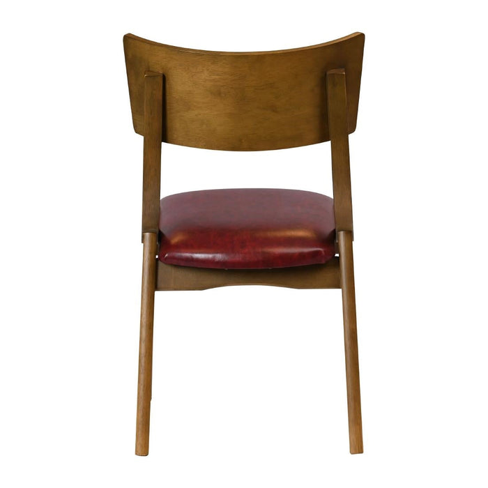 Chelsea Dining Chairs in Weathered Oak with Bison Bordeaux Seats (6 Pack) Everyday