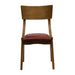 Chelsea Dining Chairs in Weathered Oak with Bison Bordeaux Seats (6 Pack) Everyday