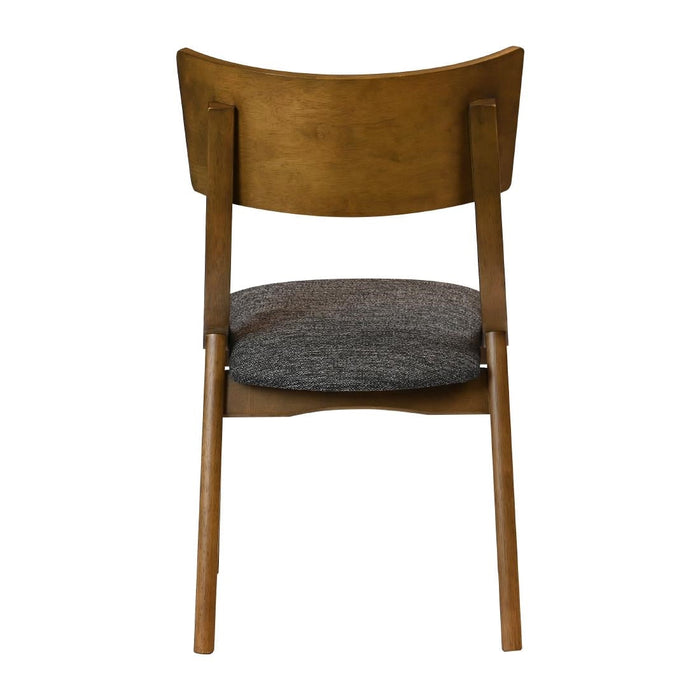 Chelsea Dining Chairs in Weathered Oak with Shetland Smoke Seats (6 Pack) Everyday