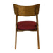 Chelsea Dining Chairs in Weathered Oak with Shetland Scarlett Seats (6 Pack) Everyday