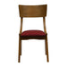 Chelsea Dining Chairs in Weathered Oak with Shetland Scarlett Seats (6 Pack) Everyday