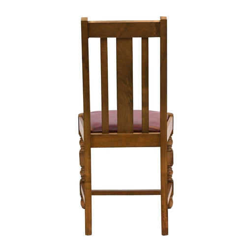 Thame Dining Chair in Weathered Oak with Bison Espresso Seat (6 Pack) Everyday
