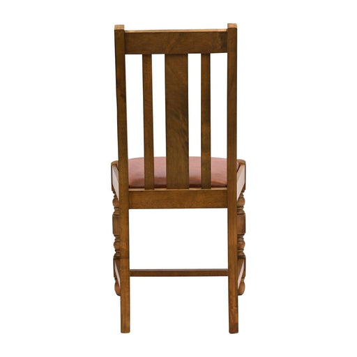 Thame Dining Chair in Weathered Oak with Bison Tan Seat (6 Pack) Everyday